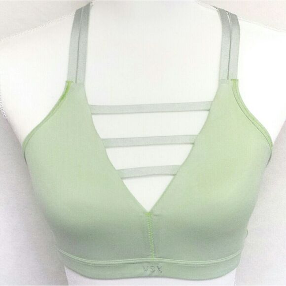 VICTORIA'S Secret Sport Lime Green Cage Sports Bra - Picture 1 of 7